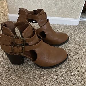 Brown ankle boots